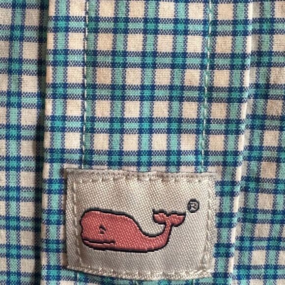 Vineyard Vines Shirt Mens Sz L Plaid performance Classic Fit Murray Nylon Blend - Picture 9 of 12